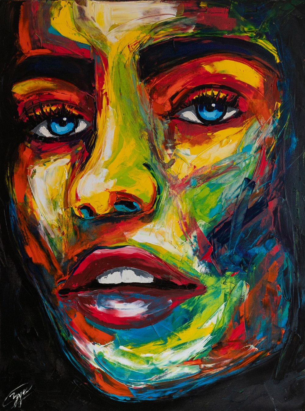 Meet color — oil on canvas