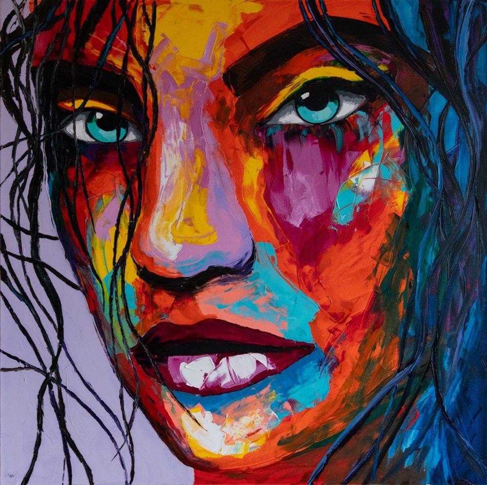 The Captivating Gaze — oil on canvas